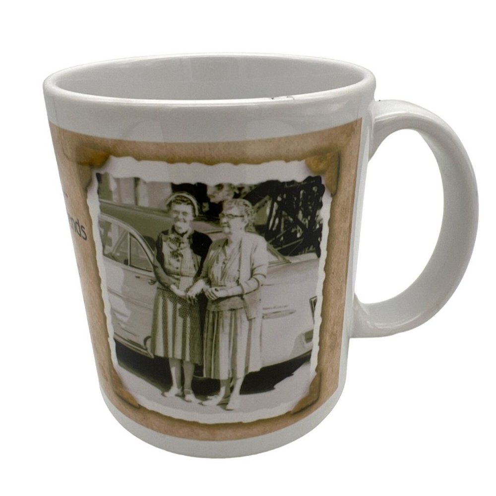 You & Me We're Gonna Be Friends Coffee Mug Humorous Novelty Leanin' Tree 4"